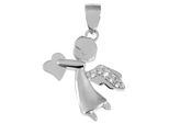 KettenanhäNger Adelia´s "Hochwertiger Engel AnhäNger Aus 925 Sterling Silber", Silber, SchmuckanhäNger, Damen, Silber 925 (Sterlingsilber), KettenanhäNger