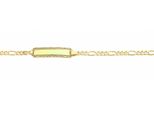 Id Armband Adelia´S "14 Cm Id - Armband 333 Gold ( 8K )", Gold, ArmbäNder, Damen, 14Cm, Gold, Goldarmband
