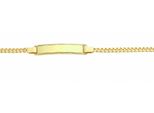 Id Armband Adelia´S "18,5 Cm Id - Armband 333 Gold ( 8K )", Gold, ArmbäNder, Damen, 18,5Cm, Gold, Goldarmband