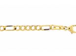 Armband Adelia´s "19 Cm Figaro Armband 333 Gold ( 8K )", Gold, ArmbäNder, Damen, 19Cm, Gold, Armband, Goldarmband