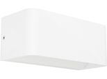 Eglo Wandleuchte "SANIA-Z Wandlampe - Alu, Stahl - Led - 1X10W - IP55", Weiß, 1, H: 8Cm, 1 Stk., Leuchten, AußEnbeleuchtung, AußEnwandleuchte, Terrasse, L20 X H8 X AL9 Cm, Wandleuchte