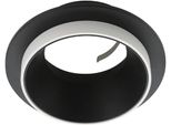 Eglo Deckenleuchte "Carosso", Schwarz, Ø 9,3 H: 3,5Cm, 1 Stk., Leuchten, Deckenleuchte In Schwarz Und Weiß Aus Alu - Exkl. GU10 - 35W, Deckenleuchte