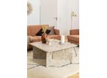 Couchtisch Actona Group "Vega", Braun (Latte Braun), B:90Cm H:42Cm T:90Cm, Tische, Eckige Couchtische Couchtisch, Couchtisch, V-FöRmig Gestell,Matt Latte Lackiert Marmor, 90X90X42 Cm