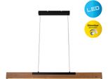 NÄVe Led Pendelleuchte "Wilma", Braun, 1, H: 150Cm, 1 Stk., Leuchten, Mit Holz, Dimmbar Per Wandschalter, Memoryfunktion, HöHenverstellbar, Led Pendelleuchte