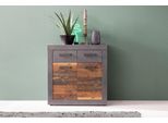 Kommode Home Affaire "Ilana", Graphit Grau Matera, B:82Cm H:86Cm T:37Cm, Holzwerkstoff, Sideboards, Kommode, Kommode Mit 2 TüRen & 2 Schubladen - (B/T/H) 82/37/86 Cm