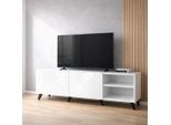 Lowboard Otto Home "Holly 1.5, Tv-Board, Tv-Kommode, Tv-Schrank, Tv-Unterschrank, Tv-MöBel", Weiß Hg, B:150Cm H:53,5Cm T:42Cm, Mdf, Spanplatte, Sideboards, Lowboard, Modernes Lackiertes Hochglanz Tv-Board, Grifflos, Breite 150 Cm