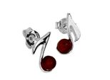 Paar Ohrstecker OSTSEE-SCHMUCK "Ostsee-Schmuck Ohrstecker Note Ohrstecker Note", Weiß, Ohrringe, Damen, 12X7Mm, Silber 925 (Sterlingsilber)