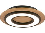 Just Light Deckenleuchte "Tola", Schwarz, 1, Ø 32Cm H: 6,4Cm, 1 Stk., Leuchten, Led, Deckenleuchte