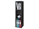 Standregal Vcm "Holz Stand Regal Aufbewahrung Deko BüCher Mendas 3", Schwarz, B:34Cm T:30Cm, Regale, Standregal