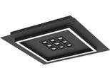 Eglo Deckenleuchte "Balazote Deckenlampe Quadratisch Aus Metall Und Konststoff Lampe", Schwarz, 10, H: 5Cm, 1 Stk., Leuchten, Wand-/Deckenleuchte - L36 X B36 X H5 Cm - Schwarz, Deckenleuchte