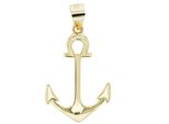 KettenanhäNger Adelia´S "Eleganter Anker AnhäNger Aus 925 Sterling Silber", Gold, SchmuckanhäNger, Damen, Silber 925 (Sterlingsilber), KettenanhäNger