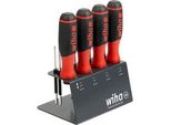 Schraubendreher Mit Bithalter Softfinish, 1/4" Schwarz/Rot, Mit Ratschenfunktion"
