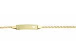 Id Armband Adelia´S "16 Cm Id - Armband 333 Gold ( 8K )", Gold, ArmbäNder, Damen, 16Cm, Gold, Goldarmband