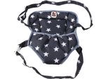 Puppen Bauchtrage CHIC2000 "Sternchen", Blau (Sternchen Blau), Puppenausstattungen, Kinderb:2Cm H:25Cm T:2Cm, Polyester, B:2Cm H:25Cm T:2Cm