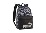 Rucksack Puma "Phase Aop Backpack", Puma Schwarz, Gray Echo, Camou, RucksäCke, Damen, Netz, Polyester, Gemustert, Rucksack, Mit GeräUmigem Hauptfach, Mit Vorderer ReißVerschlusstasche