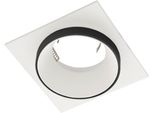 Eglo Deckenleuchte "Carosso", Schwarz-Weiß (Weiß), H: 2,5Cm, 1 Stk., Leuchten, Deckenleuchte In Schwarz Und Weiß Aus Alu - Exkl. GU10 - 35W, Deckeneinbaustrahler Einbaustrahler