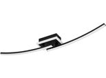 Eglo Deckenleuchte "Lungolago Deckenlampe, BüRolampe Decke Aus Metall, KüChenlampe, Lampe", Schwarz, 1, H: 6Cm, 1 Stk., Leuchten, Wand-/Deckenleuchte - L74 X B14 X H6 Cm - Schwarz - 12W Inkl., Deckenleuchte