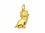 KettenanhäNger Adelia´s "Damen 333 Gold AnhäNger Katze", Gold, SchmuckanhäNger, Damen, Gelbgold 333 Gold, Gelbgold 333, Gold, KettenanhäNger, Goldschmuck FüR Damen