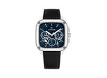Multifunktionsuhr Tommy Hilfiger "Herald Skeleton", Schwarz, Blau, Armbanduhren, Herren, Quarzuhr, Armbanduhr, Herrenuhr, Lederarmband, Analog