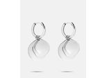 Paar Creolen Liebeskind Berlin "Schmuck Geschenk Edelstahl Ohrringe The Organic Treasure", Silber (Silberfarben), Ohrringe, Damen, 14Mm, Edelstahl, EinhäNger Abnehmbar