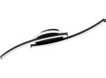 Eglo Deckenleuchte "Lungolago Deckenlampe, BüRolampe Decke, Metall Und Kunststoff, Lampe", Schwarz, 1, H: 6Cm, 1 Stk., Leuchten, Wand-/Deckenleuchte - L74 X B14 X H6 Cm - Schwarz - 12W Inkl., Deckenleuchte