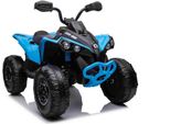 Can-am ATV Quad Kinderfahrzeug Elektrofahrzeug Kinderquad Elektroquad EVA Soft Reifen Ledersitz 24V 2x200W Blau