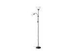 Brilliant Lampe Spari Deckenfluter Lesearm Schwarz/Weiß 1X A60, E27, 60W, Geeignet FüR Normallampen (Nicht Enthalten) Mit Schnurzwischenschalter