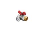 Oventrop Kugelhahn G 1 Igxg 1 Ag, Flachd., Rot FlüGelgriff (1406484)