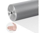 Drahtgeflecht- 610 mm x 30,48 m - Volierendraht, 19 Gauge - feuerverzinkte Maschendrahtrolle - Maschendrahtzaun für Kaninchenkäfige, Garten und kleine Nagetiere