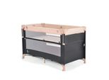 Moni Reisebett Next Level, 2 Ebenen, Matratze, Seite zum klappen, Beistellbett beige
