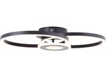 Brilliant Led Deckenleuchte "Avanza", Schwarz, H: 8Cm, Leuchten, Led-Profilleuchte, 30 X 52 Cm, 2900 Lm, 3000 K, Schwenkbar, Schwarz, Led Deckenleuchte