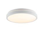 Brilliant Led Deckenleuchte "Livas", Weiß, 1, Ø 33Cm H: 7Cm, 1 Stk., Leuchten, Ø 33 Cm, 2600 Lm, 3000 K, Mit PräSenzsensor, Weiß, Led Deckenleuchte