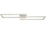 Globo Lighting Deckenleuchte "Salmos", Silbergrau, H: 10Cm, 1 Stk., Leuchten, Deckenlampe Wohnzimmer-Leuchte Schlafzimmer-Leuchte Flur KüChe, Deckenleuchte