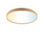 Brilliant Led Deckenleuchte "Alson", Holz Hell, Weiß, 1, Ø 49Cm H: 7Cm, 1 Stk., Leuchten, Ø 49,5 Cm, 17 W, 3540 Lm, 3000-6500 K, Holzrahmen, Led Deckenleuchte