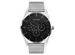 Multifunktionsuhr S.Oliver "Round Basic", Silberfarben, Armbanduhren, Herren, Quarzuhr, Armbanduhr, Herrenuhr, Edelstahlarmband, Analog