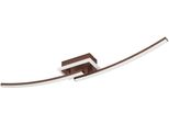 Eglo Deckenleuchte "Lungolago Deckenlampe, BüRolampe Decke, Metall Und Kunststoff, Lampe", Braun, 1, H: 6Cm, 1 Stk., Leuchten, Wand-/Deckenleuchte - L74 X B14 X H6 Cm - Bronze - 12W Inkl., Deckenleuchte