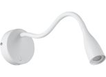 Eglo Wandleuchte "Olivandino 1 Wandlampe - Stahl - Led - 3,8W - IP20", Weiß, 1, Ø 11Cm, 1 Stk., Leuchten, Wandstrahler, Wandspot, Wohnzimmer, Flur, Schlafzimmer, Ø11 X AL43 Cm, Wandleuchte
