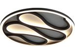 Searchlight Led Deckenleuchte "Zendisc Led Deckenleuchte, Mattschwarz", Energieeffizienz: G (A-G), Schwarz, H: 5Cm, 1 Stk., Leuchten, Led Deckenleuchte
