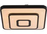 Just Light Led Deckenleuchte "Turanus", Schwarz, 1, H: 7,5Cm, 1 Stk., Leuchten, Starry-Cover, Led Deckenleuchte