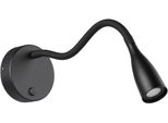 Eglo Wandleuchte "Olivandino Wandlampe - Stahl - Led - 3,8W - IP20", Schwarz, 1, Ø 11Cm, 1 Stk., Leuchten, Wandstrahler, Wandspot, Wohnzimmer, Flur, Schlafzimmer, Ø11 X AL43 Cm, Wandleuchte