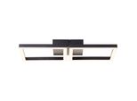 Brilliant Led Deckenleuchte "Tabea", Schwarz, 1, H: 4Cm, 1 Stk., Leuchten, Led-Profilleuchte, 20 X 41 X 5 Cm, 2300 Lm, 3000 K, Metall, Schwarz, Led Deckenleuchte