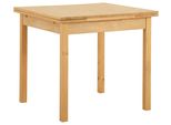 Esstisch Home Affaire "Maike", Beige (Natur Gebeizt, Gewachst), B:80Cm H:74,5Cm T:80Cm, Tische, Esstisch, Home Affaire, Breite 80Cm, Mit Auszugsfunktion