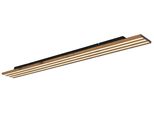 Globo Lighting Deckenleuchte "Hayden", Braun (Schwarz Matt), 1, H: 6Cm, 1 Stk., Leuchten, Schwarze Led-Deckenleuchte, Dimmbar, Smart, Fernbedienung & Nachtlicht, Deckenleuchte