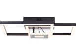 Brilliant Led Deckenleuchte "Avanza", Schwarz, H: 9Cm, Leuchten, Led-Profilleuchte, 40 X 40 Cm, 2900 Lm, 3000 K, Schwenkbar, Schwarz, Led Deckenleuchte
