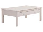 Couchtisch Otto Home "Lisa", Weiß, B:110Cm H:42Cm T:70Cm, Tische, Couchtisch, Mit GroßEr Schublade, Breite 110 Cm, Landhausstil
