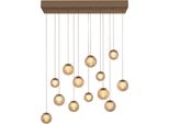 Neuhaus Pure LED Pendelleuchte "Pure Popup", Bronzefarben, 13, H: 60Cm, 1 Stk., Leuchten, Comfort Lift, Cct, Dimmbar üBer Fernbedienung, LED Pendelleuchte