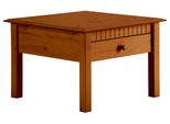Couchtisch Otto Home "Lisa", Braun (Kirschbaumfarben), B:60Cm H:42Cm T:60Cm, Tische, Couchtisch Eckige Couchtische Holz-Couchtische, Home Affaire, Breite 60 Cm, 1 Schubkasten