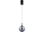 Neuhaus Pure LED Pendelleuchte "Pure Infinity", Schwarz (Mystic Grau), 1, Ø 18Cm H: 60Cm, 1 Stk., Leuchten, Comfort Lift, Cct, Dimmbar üBer Fernbedienung, LED Pendelleuchte