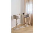 Bartisch Actona Group "Stehtisch", Braun, Grau, Braun, B:80Cm H:105Cm T:80Cm, Tische, Bartisch, Tisch Braun, Polierte Keramiktischplatte