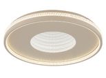 Globo Lighting Deckenleuchte "Shirley", Beige (Sandfarben Matt), 1, Ø 50Cm H: 6,5Cm, 1 Stk., Leuchten, Deckenleuchte, Kristalle 3D, Dimmbar, Memory, Led, Deckenleuchte